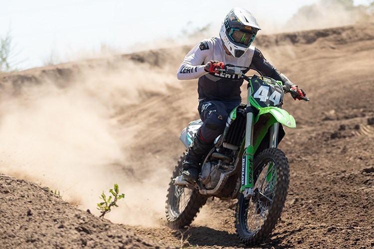 Jai is looking forward to a return to racing on his green machine |Photo: Kane O'Rourke Photography